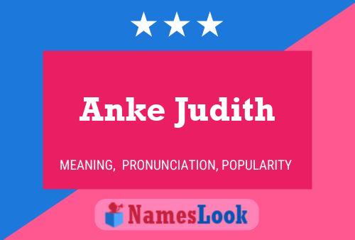 Pôster do nome Anke Judith