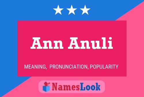 Pôster do nome Ann Anuli