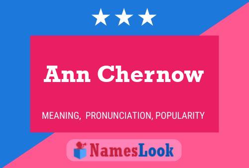 Pôster do nome Ann Chernow