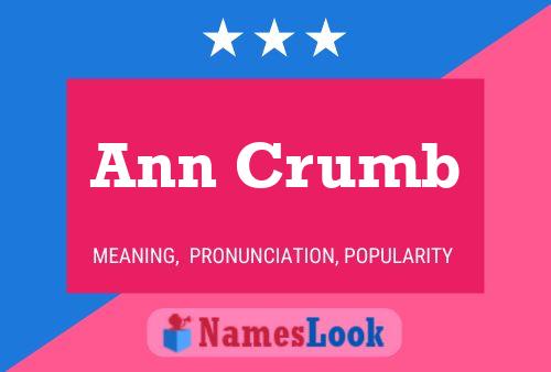 Pôster do nome Ann Crumb