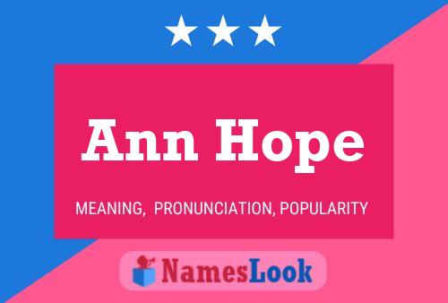 Pôster do nome Ann Hope