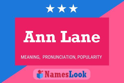 Pôster do nome Ann Lane