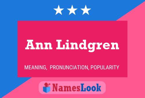 Pôster do nome Ann Lindgren