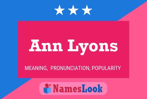 Pôster do nome Ann Lyons