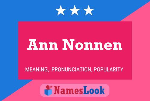 Pôster do nome Ann Nonnen