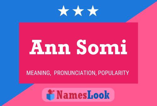 Pôster do nome Ann Somi