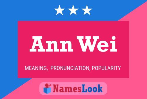 Pôster do nome Ann Wei