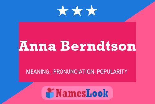 Pôster do nome Anna Berndtson