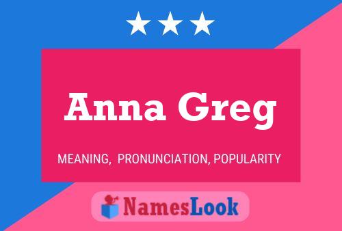 Pôster do nome Anna Greg