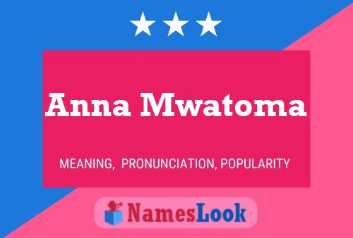 Pôster do nome Anna Mwatoma