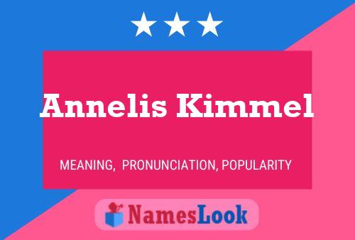 Pôster do nome Annelis Kimmel