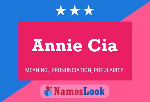 Pôster do nome Annie Cia