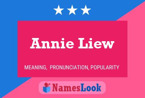 Pôster do nome Annie Liew