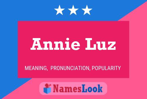 Pôster do nome Annie Luz