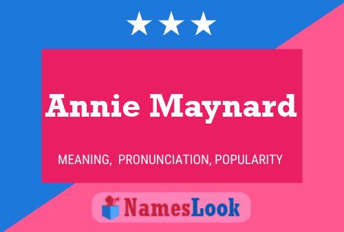 Pôster do nome Annie Maynard