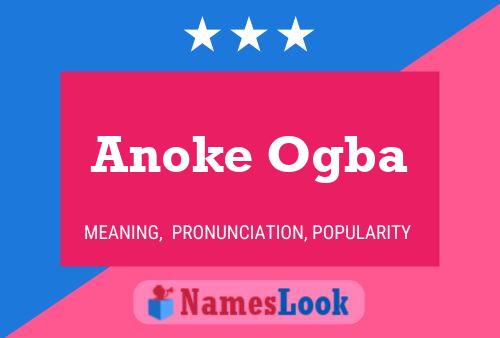 Pôster do nome Anoke Ogba