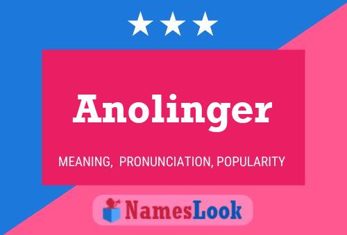 Pôster do nome Anolinger