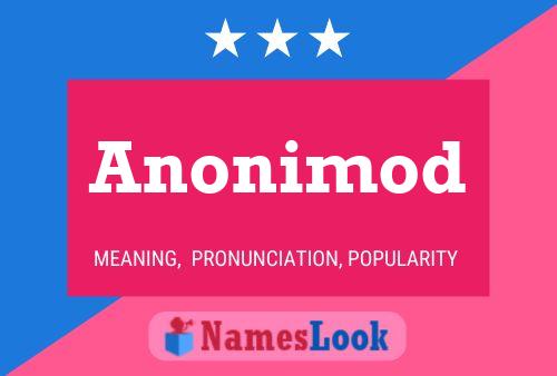 Pôster do nome Anonimod