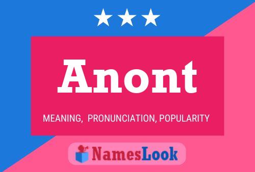 Pôster do nome Anont