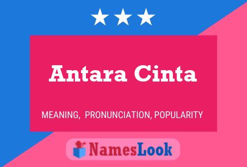 Pôster do nome Antara Cinta