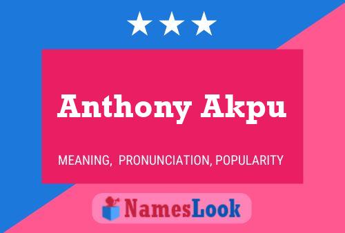 Pôster do nome Anthony Akpu