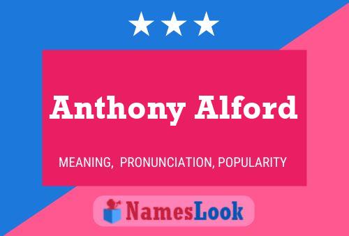 Pôster do nome Anthony Alford