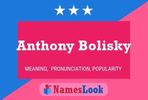 Pôster do nome Anthony Bolisky