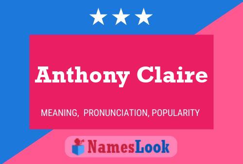 Pôster do nome Anthony Claire