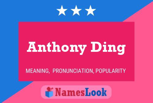 Pôster do nome Anthony Ding