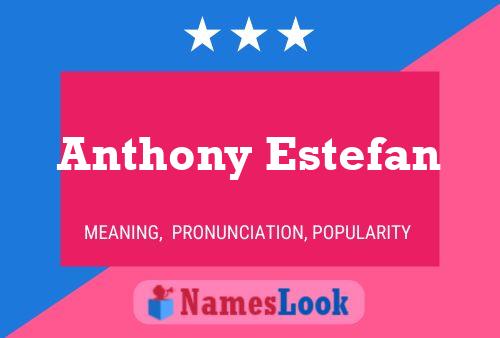 Pôster do nome Anthony Estefan