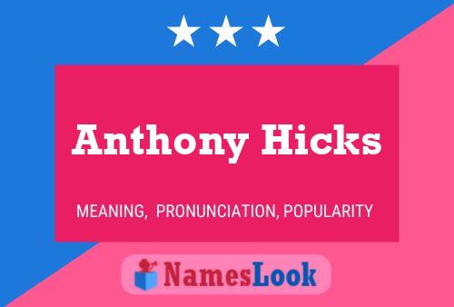 Pôster do nome Anthony Hicks