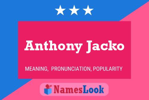 Pôster do nome Anthony Jacko