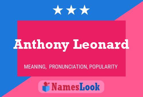 Pôster do nome Anthony Leonard