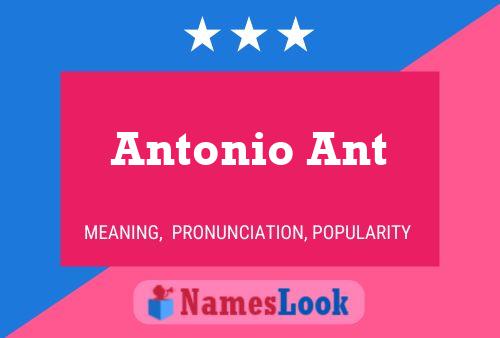 Pôster do nome Antonio Ant