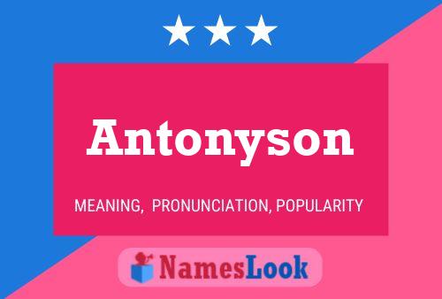 Pôster do nome Antonyson