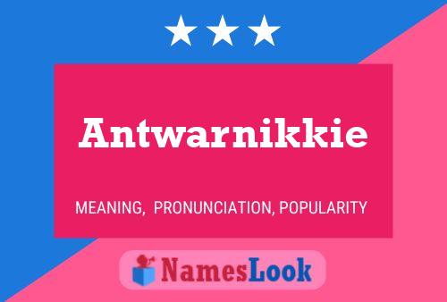 Pôster do nome Antwarnikkie