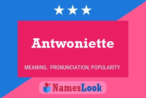 Pôster do nome Antwoniette