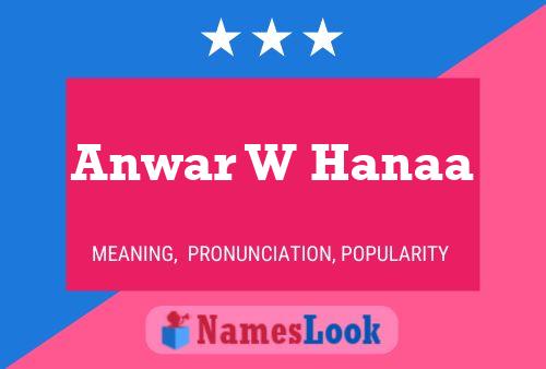 Pôster do nome Anwar W Hanaa