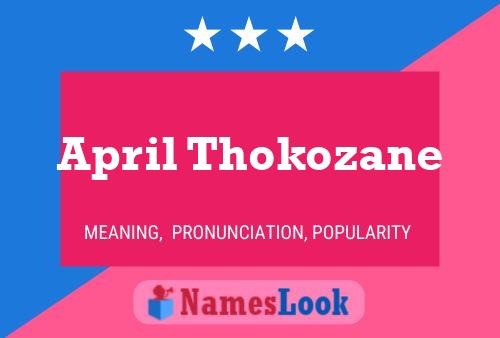 Pôster do nome April Thokozane