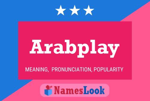 Pôster do nome Arabplay