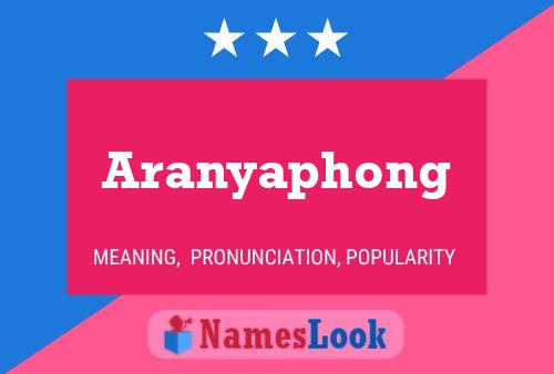 Pôster do nome Aranyaphong