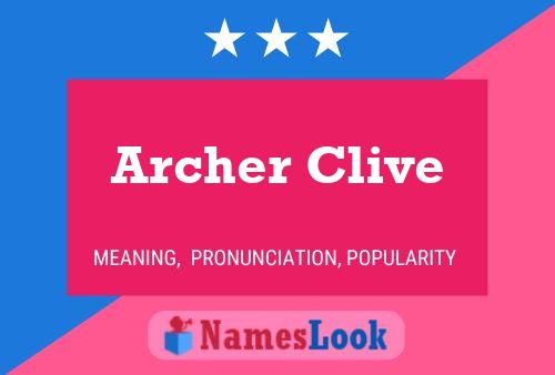 Pôster do nome Archer Clive