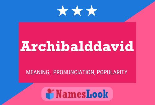 Pôster do nome Archibalddavid