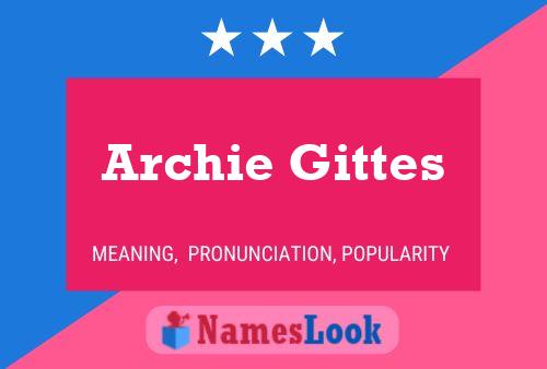 Pôster do nome Archie Gittes