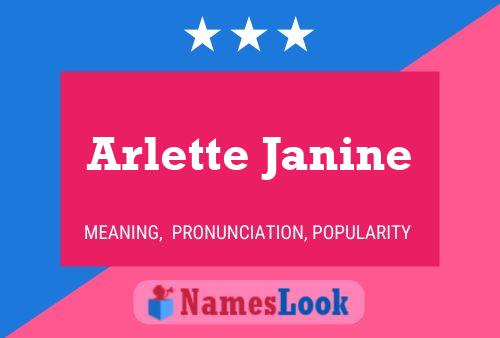 Pôster do nome Arlette Janine