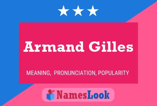 Pôster do nome Armand Gilles