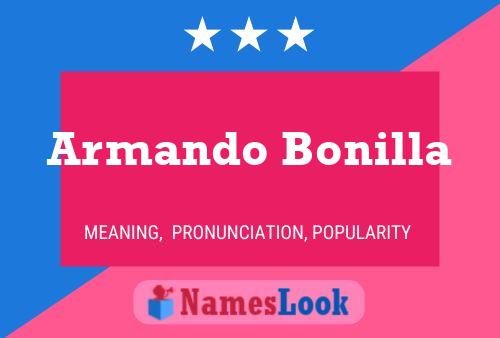 Pôster do nome Armando Bonilla