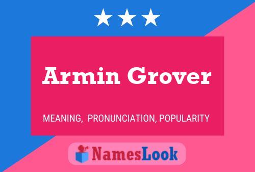 Pôster do nome Armin Grover