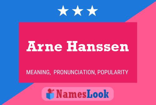 Pôster do nome Arne Hanssen