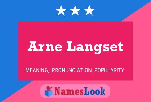 Pôster do nome Arne Langset